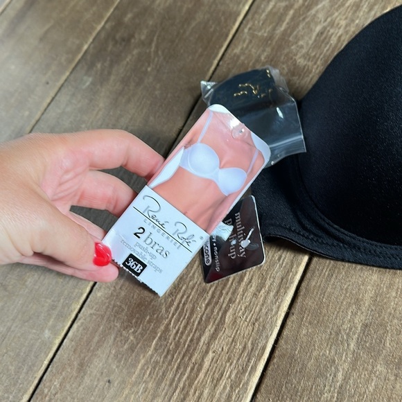 NWT Rene Rofe Black Strapless Bra size 36B - Picture 3 of 5